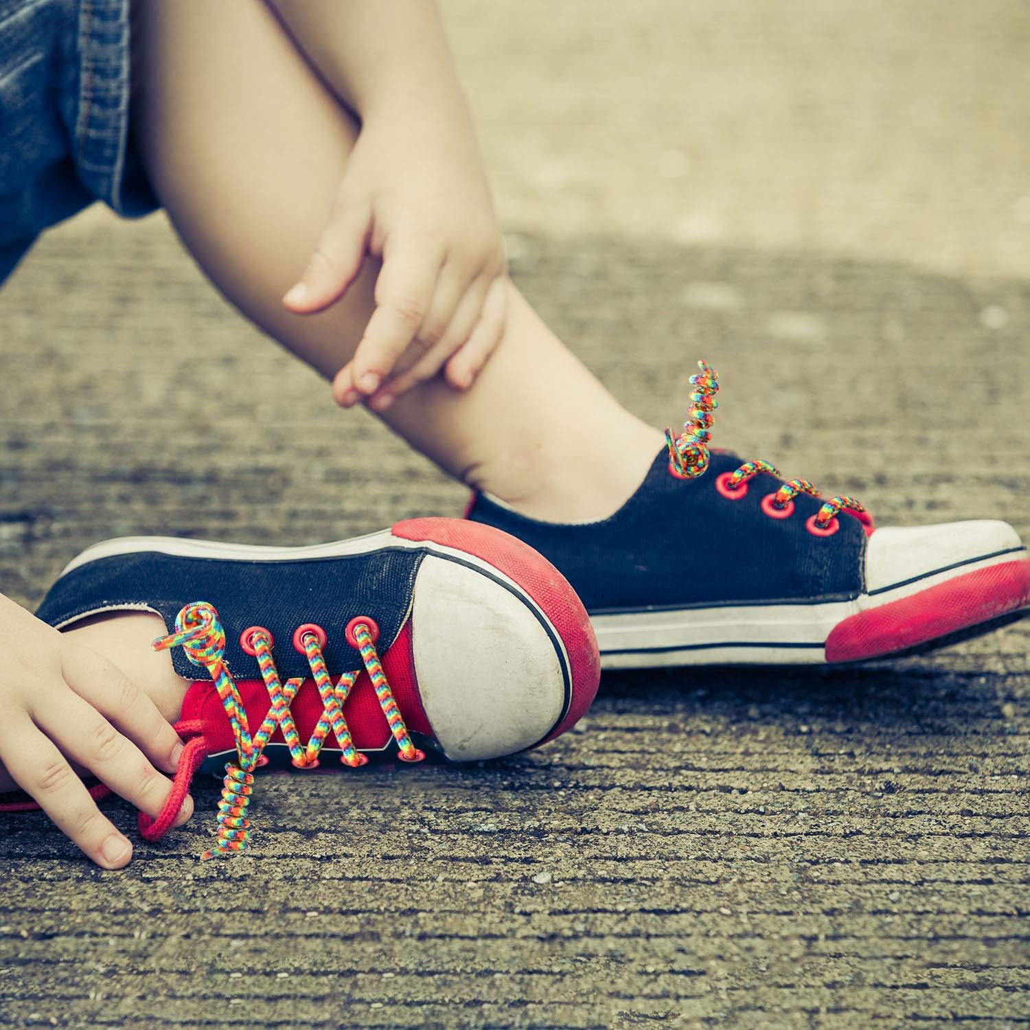 12 Pairs No Tie Curly Shoelaces Elastic Shoe Lace for Kids and Adults (Multicolor): Shoes