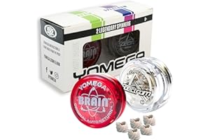 Yomega 2 Legendary Spinners The Original Yoyo with A Brain & Spectrum Light up Fireball Transaxle YoYo with LED Lights for Kids, Beginner, Intermediate and Pro Level String Trick Play (Brain-Spectrum)