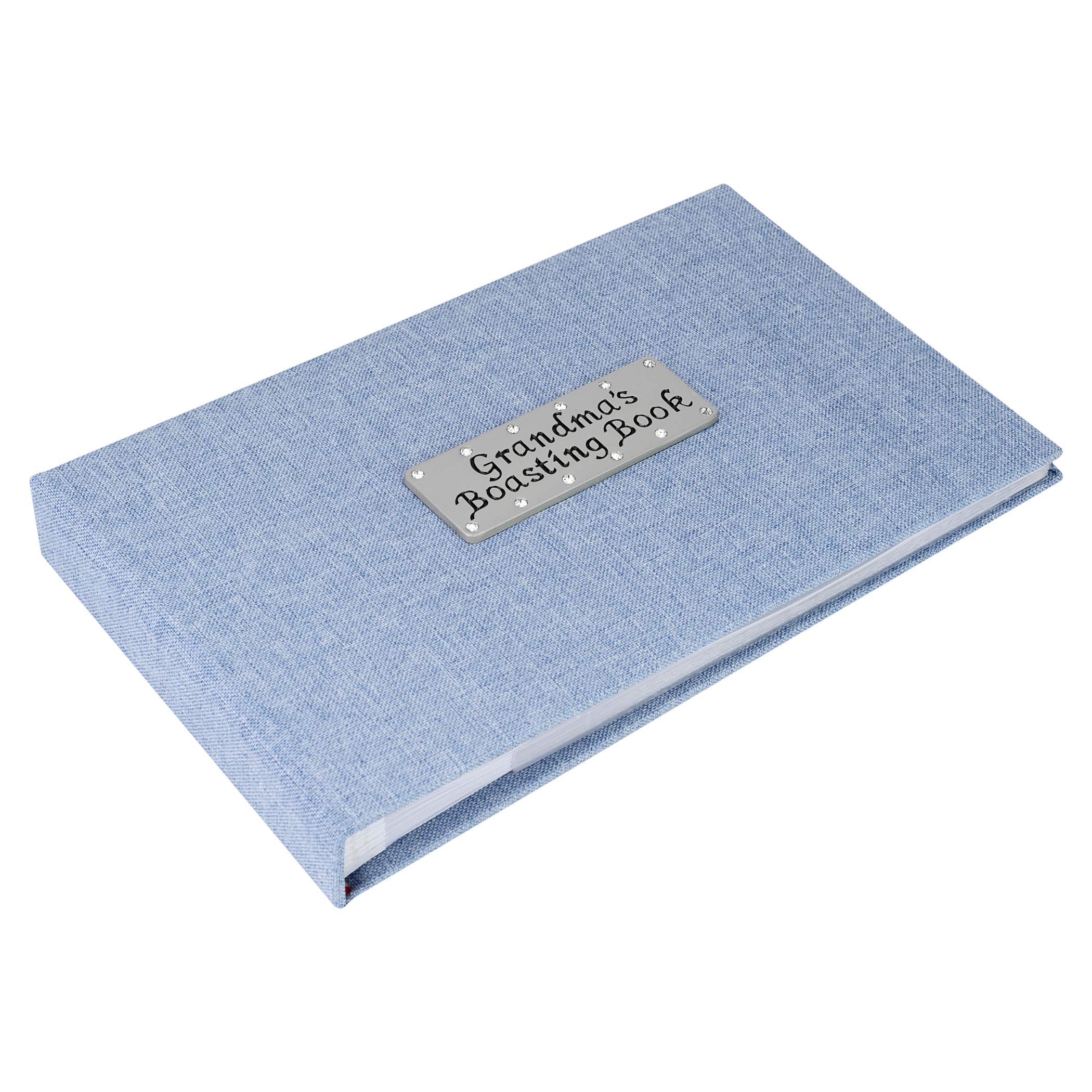 Metal Planet Ltd Grandma's Boasting Book (Photo Album) holding 40 6x4 inch photos - Blue