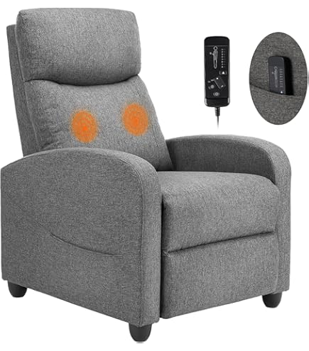 Amazon.com: ZUNMOS Living Room Massage Single Fabric Sofa