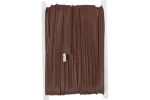 YELARXI Maxi Piping Bias Tape, 20 Yards Piping Trim with Cord Satin Binding Lip Cord Trim Fit for Sewing Garment Webbing Trimming Crafts Decorating - (Brown)
