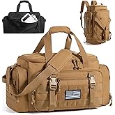 BAGSMART 4-IN-1 Gym Bag for Women Men, TSA Lightweight Duffle Bag for Travel with Shoe Compartment & Wet Pocket, 22L/30L/38L Tactical Backpack with 40oz Water Bottle Holder