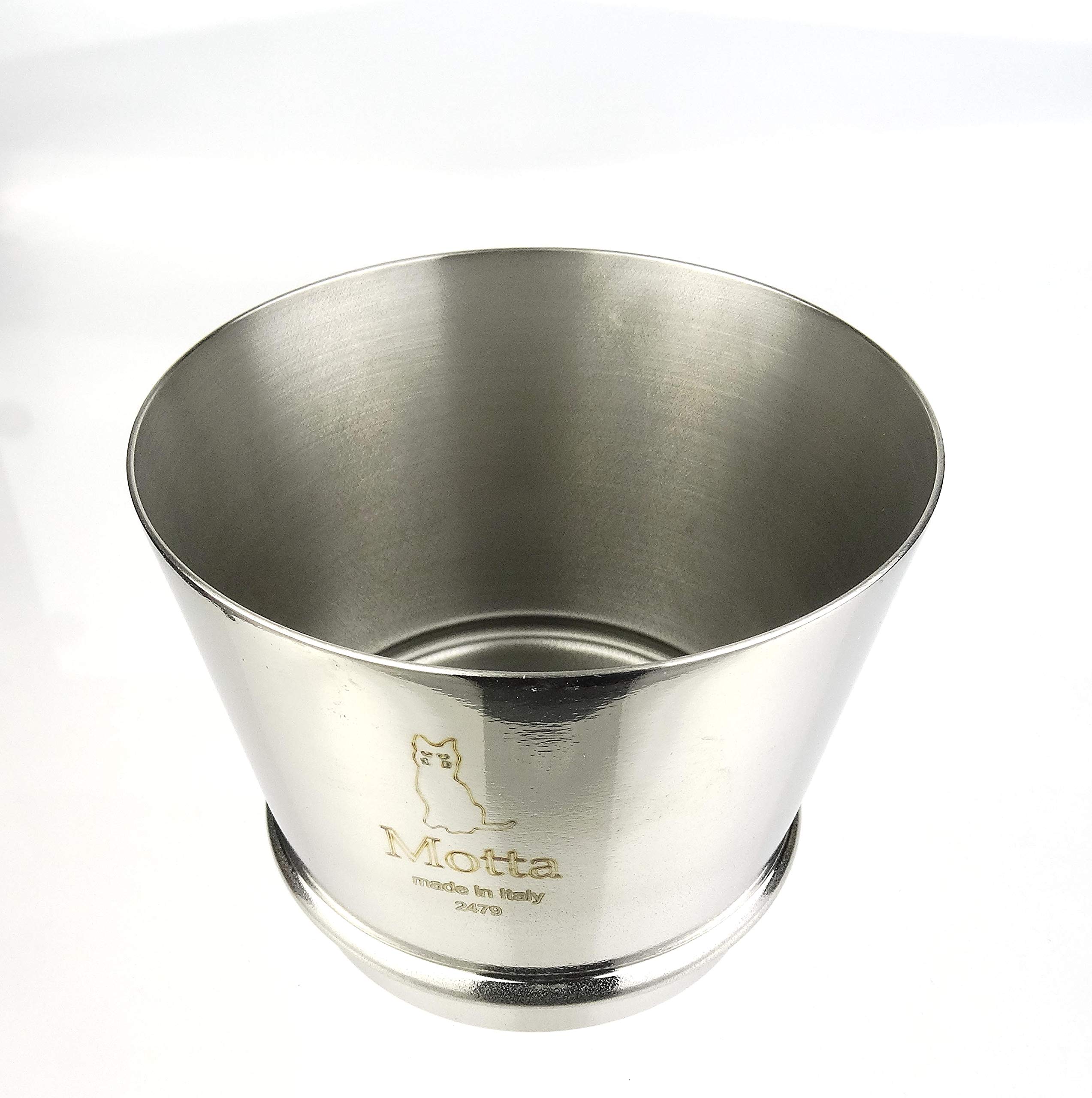 Motta | Funnel for Your Espresso Machine | 60 mm Height | Stainless Steel | Imbuto per Macinacaffé | Made in Italy (60)