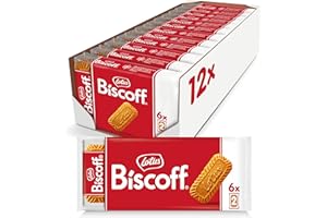Lotus Biscoff Cookies, Caramelized Biscuit Cookies, 144 Cookies (12 Sleeves of 6 Two-Packs) Vegan, 3.28 Ounce (Pack of 12)