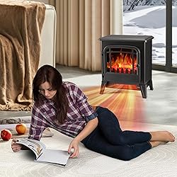 25" Freestanding Electric Fireplace Heater - Indoor