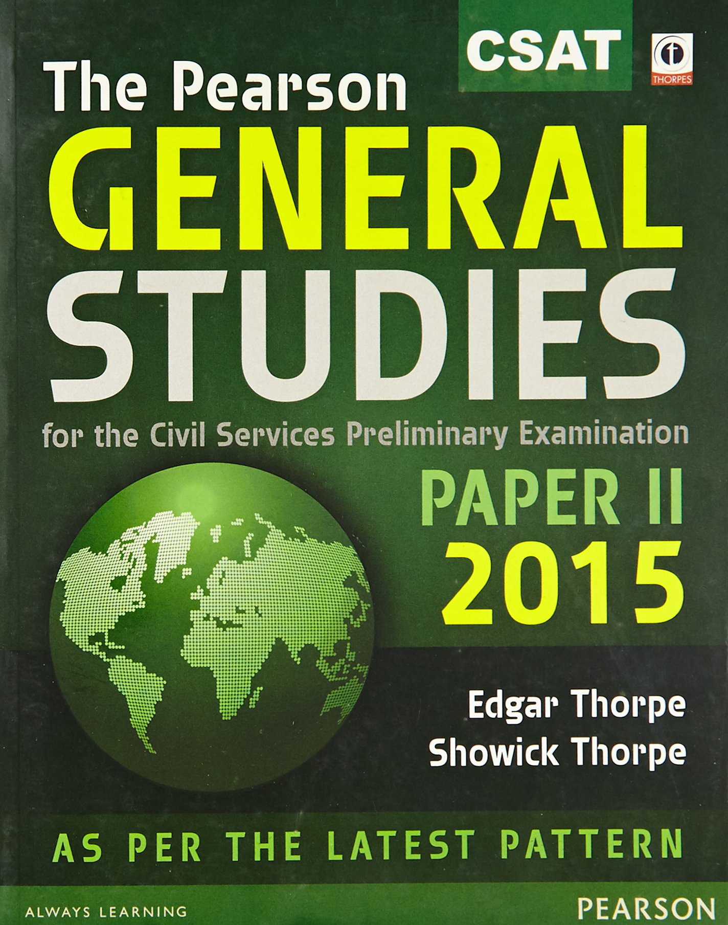 Buy The Pearson General Studies: Paper - II 2015: Paper - 2 215 (Old  Edition) Book Online at Low Prices in India | The Pearson General Studies:  Paper - II ...
