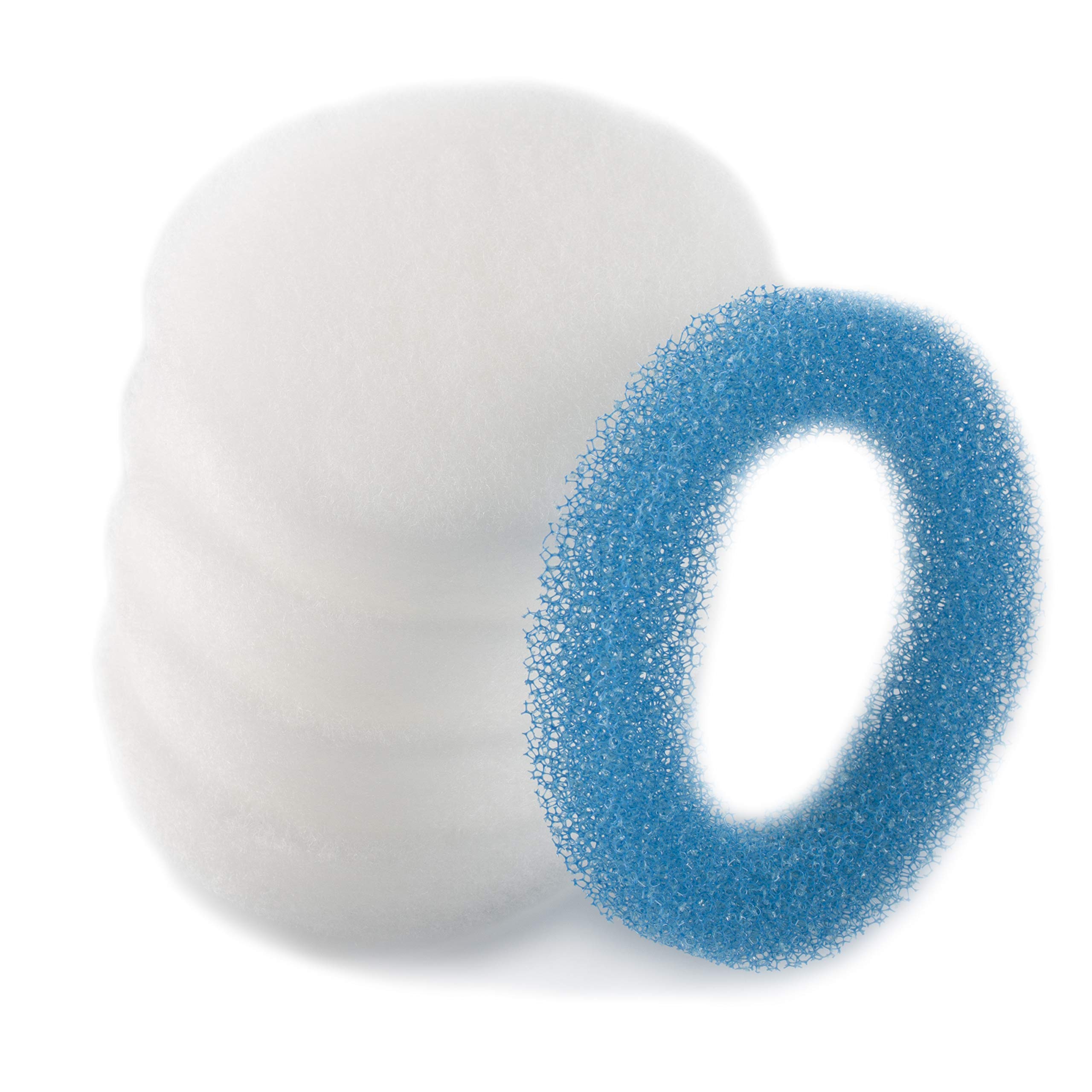 LTWHOME Fine and Coarse Foam Filter Pad Fit for Eheim 2616320 Ecco Pro 130/200 / 300 (Pack of 1 Set)
