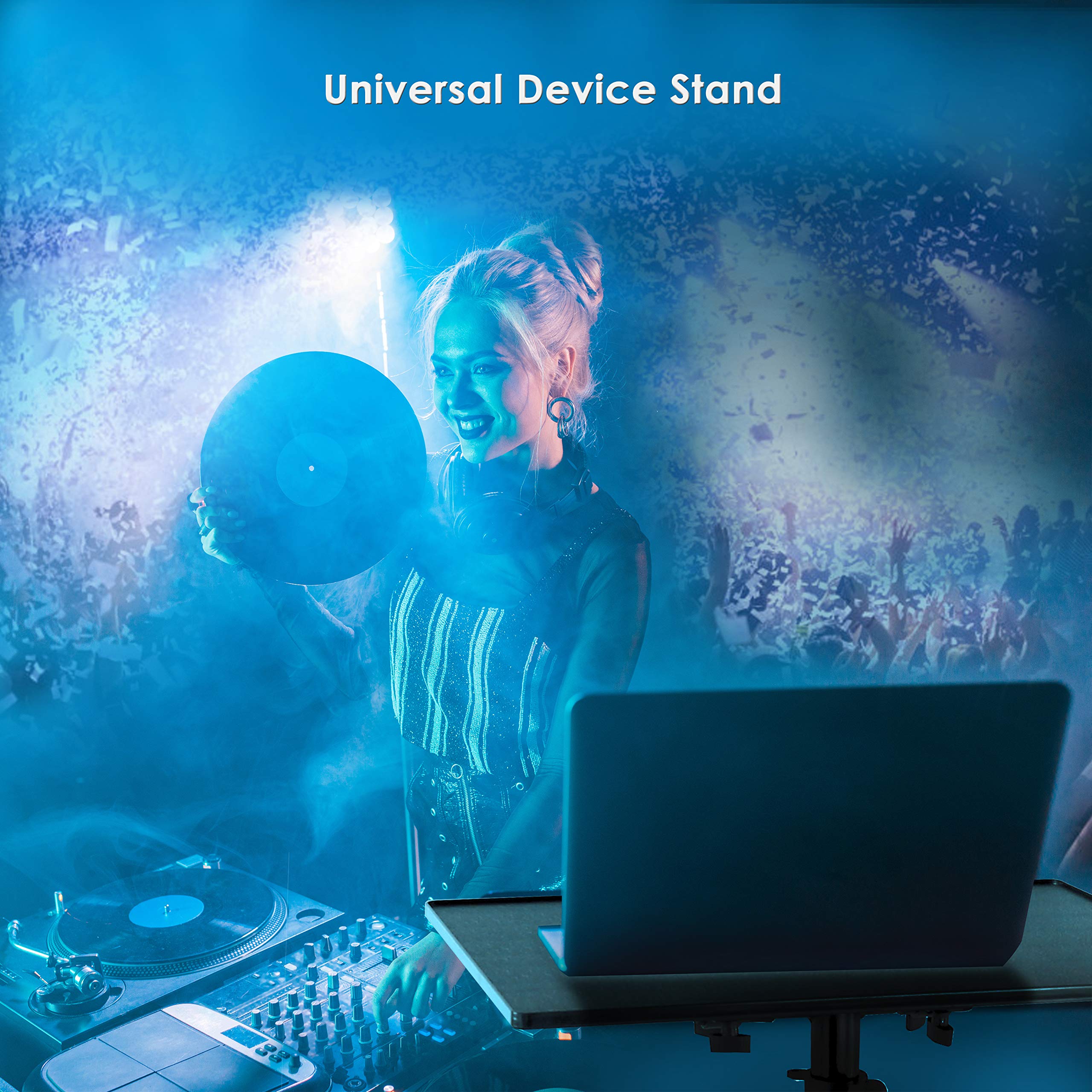 PYLEPRO Pro DJ Laptop, Projector Stand Computer DJ Equipment Studio