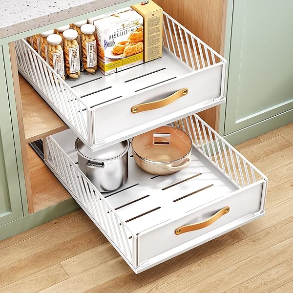 PULL OUT CABINET ORGANIZER FIXED WITH ADHESIVE NANO...