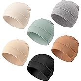 DRESHOW BQUBO 6 Pack Baby Newborn Hats Set for Unisex Infant Newborn Toddler Soft Beanie Hat for Boys Girls 0-24 Months