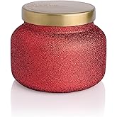 Capri Blue Signature Glam Jar Candle - Long Lasting Soy Wax Blend - Glitter Candles for Home Scented with Luxury Holiday Scents - Notes of Tropical Fruits & Sugared Citrus (Volcano, 19 oz)