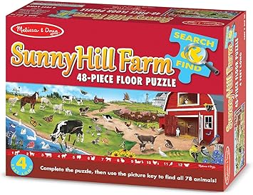 melissa and doug farm friends floor puzzle