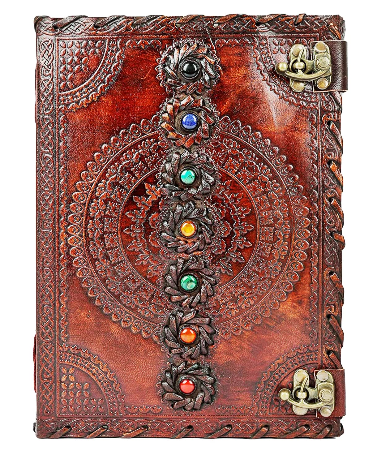 Spellbinding Notebook Mua Leather Journal Blank Spell Book of Shadows with Lock Clasp Prop ...