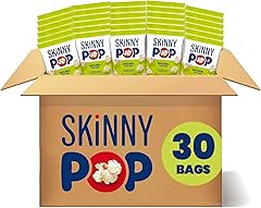 SkinnyPop Popcorn, Original, Whole Grain, Dairy-Free Snack, 0.65oz Bags (30ct)