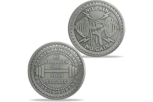 AtSKnSK No Pain No Gain Inspiring Coin