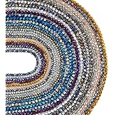 PH PandaHall 2400pcs Crystal Glass Bead 12 Colors AB Color Rondelle Beads 2 Sizes Faceted Spacers Beads Crystal Craft Bead for Jewelry Making Bracelets Necklaces Earring DIY Craft, 4/6mm