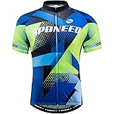 Men Bike Jersey Short Sleeve Road Cycling Shirts Biking Tops Moisture Wicking