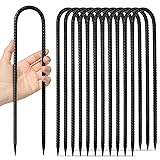 Homwin 12 inches 12-Pack Trampoline Stakes Anchors