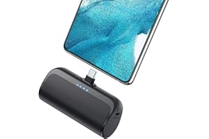 LANLUK Mini Portable Charger 5200mAh,PD Fast Charging USB C Power Bank,Portable Phone Charger for Android,Ultra-Compact Plug in Battery Pack Compatible with Samsung Galaxy S22/S21,Moto,LG,Pixel (Type-C Only)