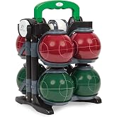 EastPoint Bocce Ball Set, 110mm, 8 Balls, Pallino, Outdoor Games | Portable Carry Case, Resin Construction, 2-4 Players, Beach Games, Backyard Games, Family Play, Outdoor Play