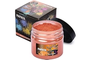SOAP SHOP Mica Powder (Papaya) 2 oz - Soap Making Dye - Single Color - Hand Soap Making Supplies - Epoxy Resin Color Pigment - Organic Mica Powder for Soap