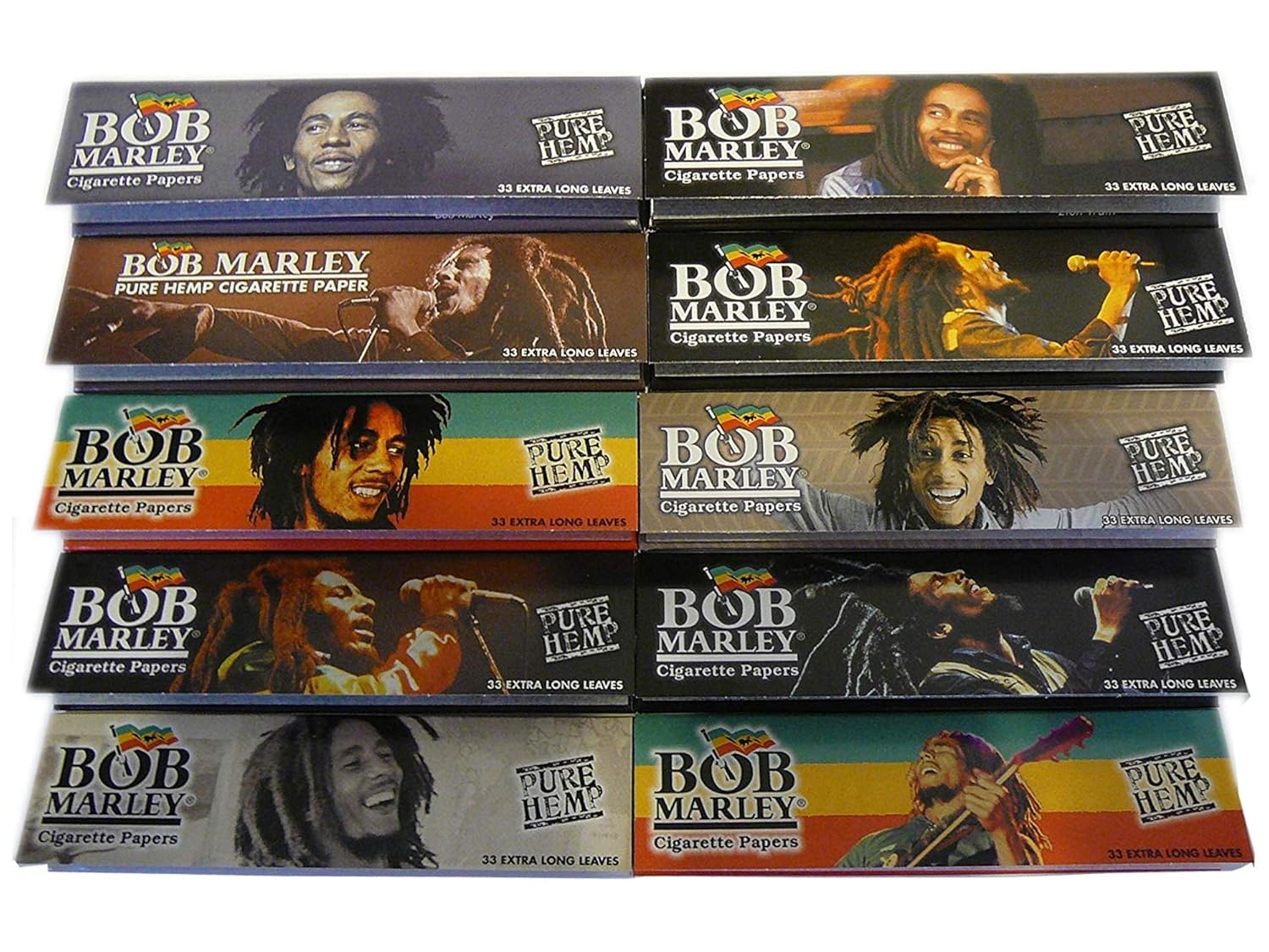 10 Bob Marley King Zigarettenpapier 110 Mm Pure Hanf
