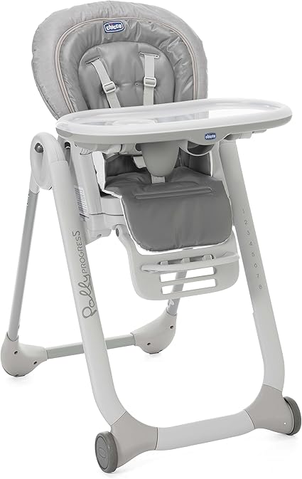 Chicco Polly Progres 5 Chaise Haute Stone Amazon Fr Bebes Puericulture