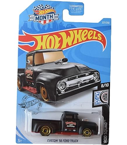 Amazon.com: Hot Wheels '56 Ford F-100 Truck, Red, 4 x 5 x 1 Inches