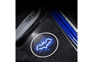 RevParts Avenue Car Door Lights Logo Projector - 2Pcs Blue Wireless LED Door Pastable Light - Universal Fits to Most Cars/Trucks/SUVs