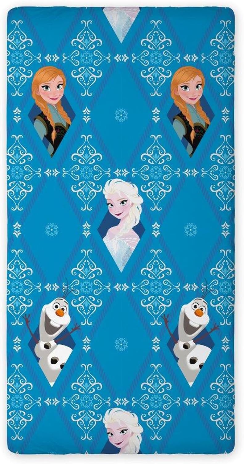 Drap Housse Frozen La Reine Des Neiges Disney 90 X 200 Cm 100 Coton Amazon Fr Cuisine Maison