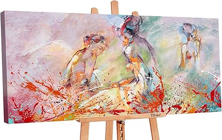 Tableau Art Moderne Unique Gris Ys Art Tableau Peinture Acrylique Grace Peint A La Main 115x50cm Cuisine Maison Impressions Sur Toile