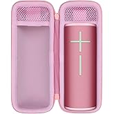 Lebakort Storage Case Compatible with Ultimate Ears UE Boom 4 3 Portable Waterproof Speaker (Pink Case, for Boom 4)