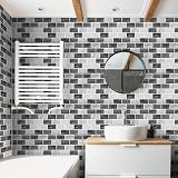 DEWOO Peel Stick Subway Brick Marble Stone Tiles Splashback Kitchen Bathroom 10 view 4