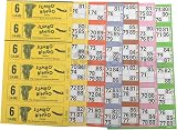 Jumbo Bingo 750 Game Strips 6 Page 6 Booklets Big Bold Numbers view 3