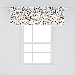 Ambesonne Butterfly Window Valance, Various