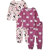 The Children's Place baby-girls And Toddler Girls Long Sleeve Top and Pants 2 Piece Pajama Sets