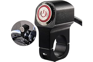 JEEMITERY Motorcycle ATV Bike Handlebar Kill Headlight Switch 12V 10A for 7/8inch Handlebars Hazard Brake Fog Light ON Off Switches