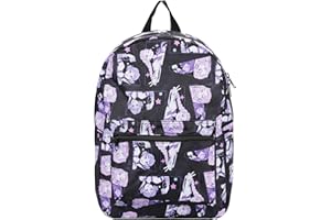 Bioworld KPop Demon Hunters Huntr/X Character Art 16.5” Black Quick Turn Backpack