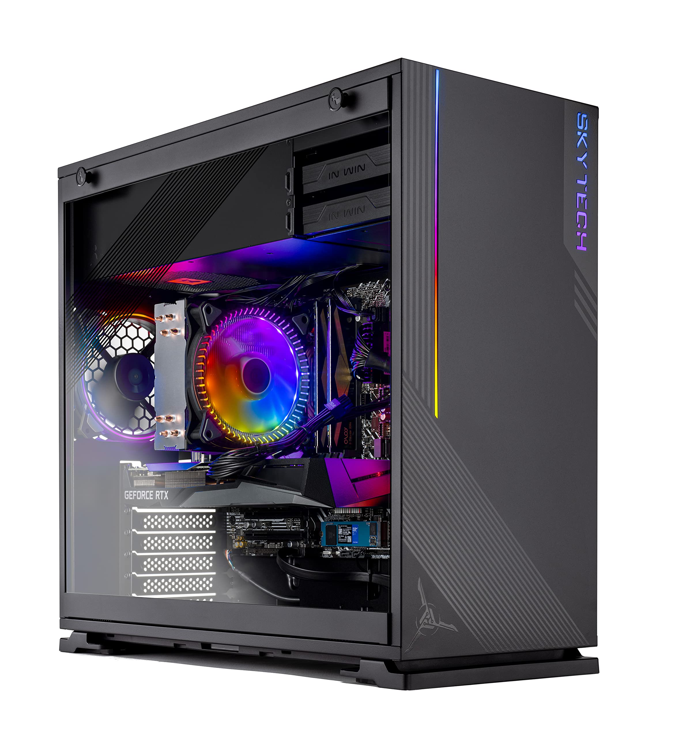 Skytech Azure Gaming PC Desktop AMD Ryzen 5600X RTX