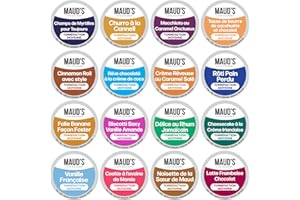 Maud's Super Flavored Coffee Pods Variety Pack, 80 ct, 16 Assorted Flavors, Medium Roast Flavored Coffee in Recyclable Single