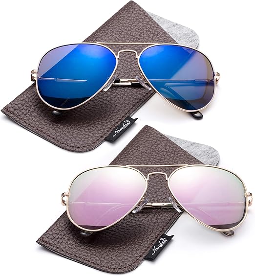 small mirrored aviator sunglasses