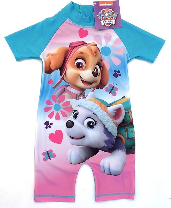 Paw Patrol Girls surfsuit, Swimsuit, Swimming Costume Ages 18/24mths