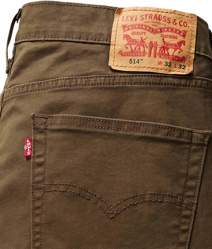 514 Straight Fit, Jeans Uomo, Olive Night, 36W / 34L
