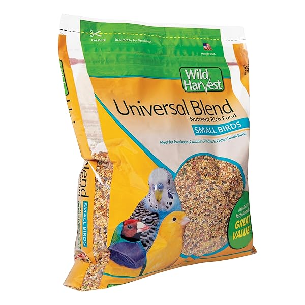 WILD HARVEST UNIVERSAL BLEND FOR SMALL BIRDS 3 POUNDS, FORITIFIED NUTRITION