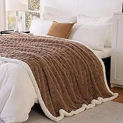 PU MEI Sherpa Throw Blanket for Couch Sofa
