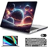 Mektron Case for M5 MacBook Pro 14 inch 2025 Model A3434 A3112 Fit 2024-2021 Model M4 A3112 A3401 A3185 M3 A2918 A2992 M2 A2779 M1 A2442 Pro/Max, Hard Shell Cover for MacBook Pro 14", Planets