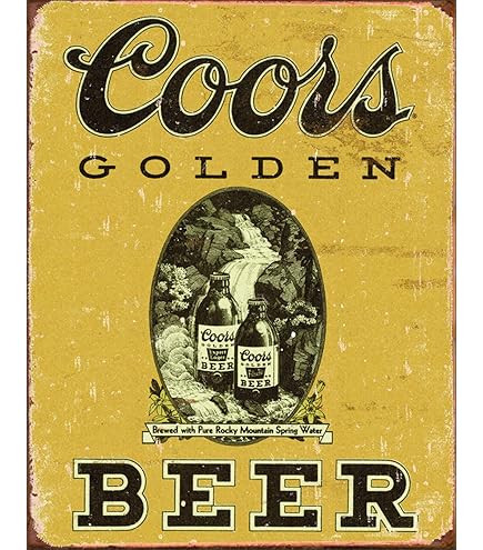 Amazon.com: Desperate Enterprises Coors Golden Beer Vintage Tin