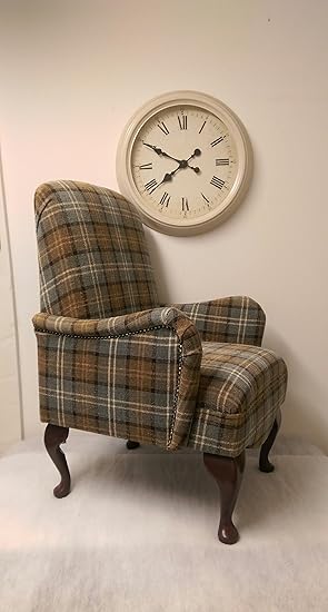 Metro Furniture Shabby Chic Duck Egg Blue Lana Tartan