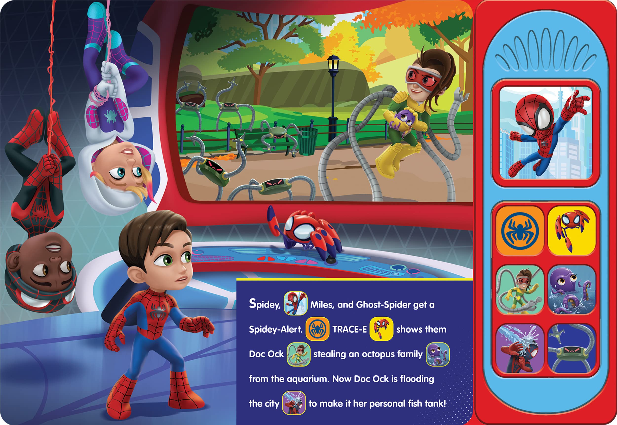 Marvel Spider-man - Spidey and his Amazing Friends – Spidey Makes a Splash Sound Book - PI Kids Marvel Spider-man - Spidey and his Amazing Friends – Spidey Makes a Splash Sound Book - PI Kids Board book Hardcover