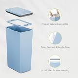 EKO Morandi 30L Kitchen Recycling Bin with Touch Top Lid Titanium Blue view 8